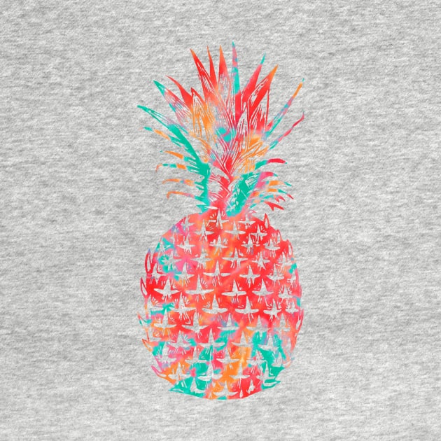 Tie Dye Summer Pineapple by Exosam